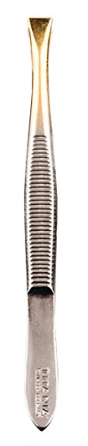Titania Pince à épiler pointe plaqué or, droite, pack de 1 (1 x 12 g)