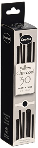 Book Cover Coates Willow Charcoal Assorted 30 Pieces