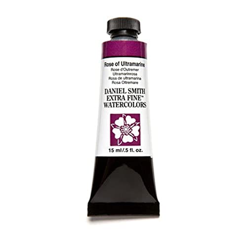 Book Cover DANIEL SMITH 284600101 Extra Fine Watercolor 15ml Paint Tube, Rose of Ultramarine