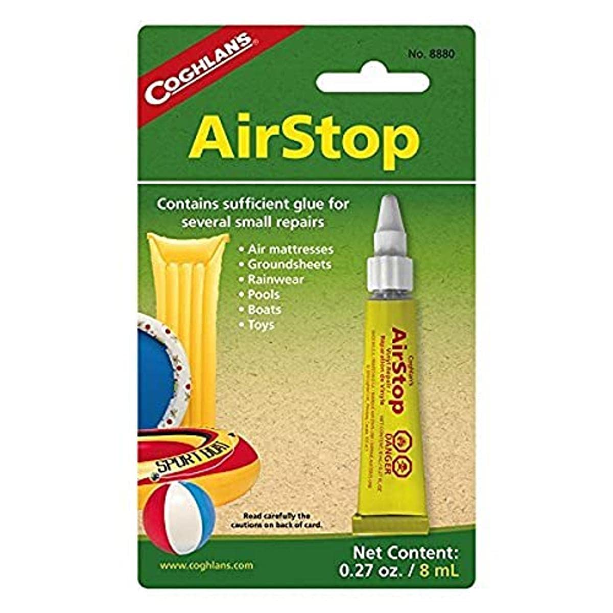 Book Cover Coghlan's 8880 Airstop Sealant, 0.27-Ounce/ 8 ml