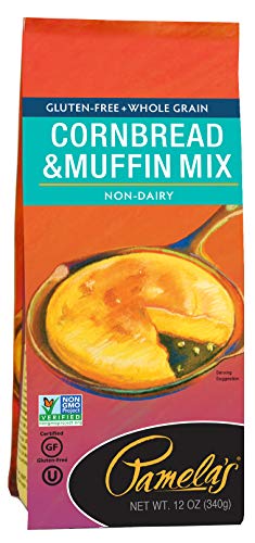 Book Cover Pamela's Products Cornbread & Muffin Mix , 12 Ounce Bags (Pack of 6)