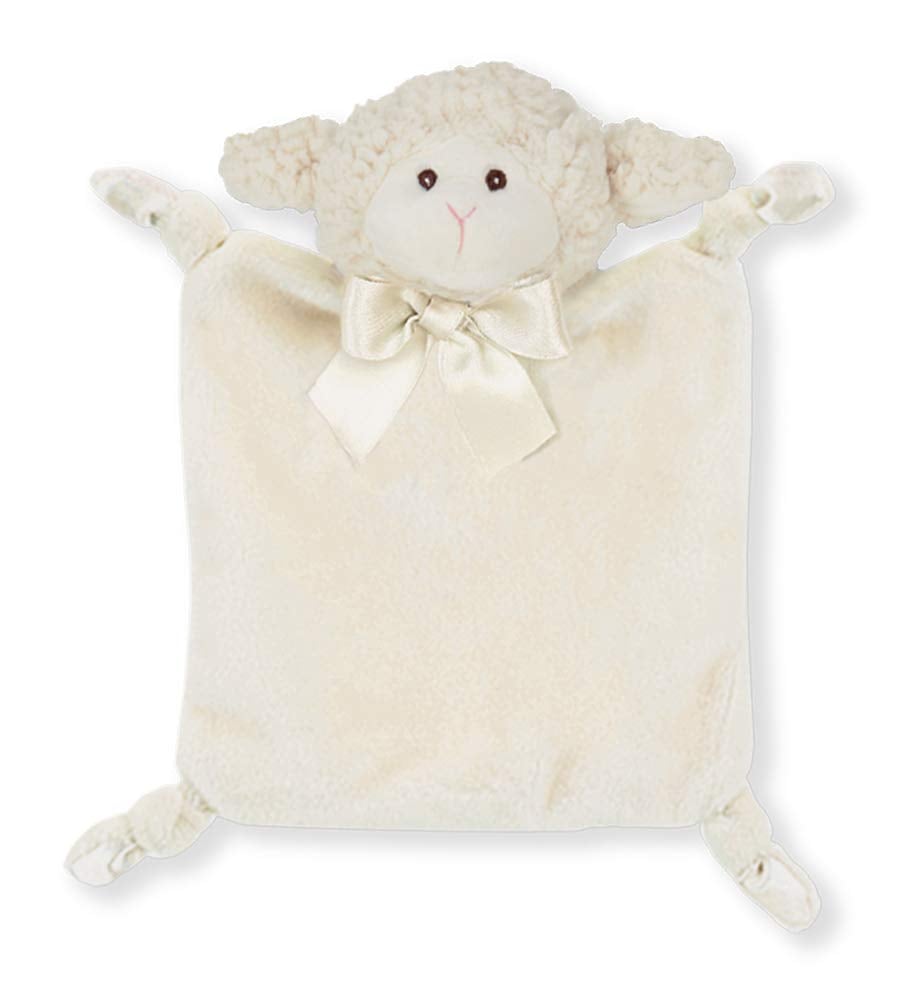 Book Cover Bearington Baby Wee Lamby, Small Lamb Stuffed Animal Lovey Security Blanket, 8
