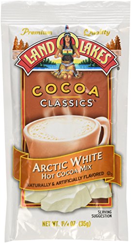 Land O Lakes Cocoa Classics, Arctic White Hot Cocoa Mix, 1.25-Ounce Packets (Pack of 12)