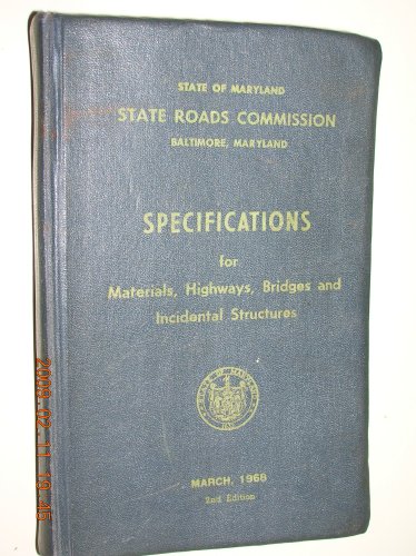 Specifications for Materials, Highways, Bridges and Incidental Structures, 1968