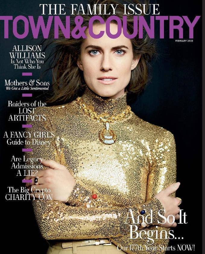 Book Cover Town & Country Print Magazine