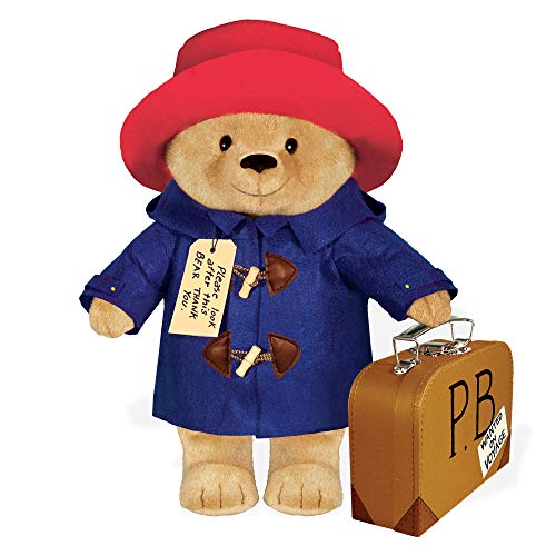 Book Cover YOTTOY Paddington Bear Collection | Classic Paddington Bear Stuffed Animal Plush Toy w/ Suitcase - 16â€H