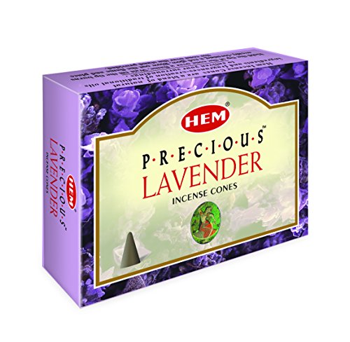 Hem Precious Lavender Incense Cones - Pack of 12-120 Count - Hem Incense of India