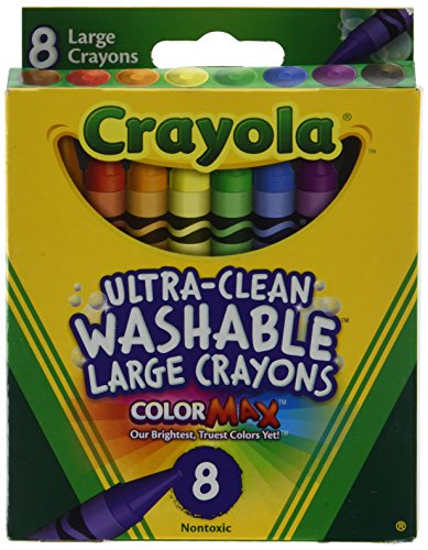 Book Cover Crayola 5555 Kid's First Large Washable Crayons 8 Count