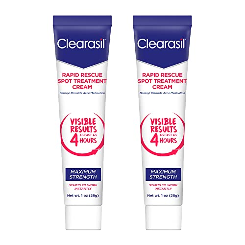 Book Cover Clearasil Ultra Rapid Action Vanishing Acne Treatment Cream, 1 oz (Pack of 2)