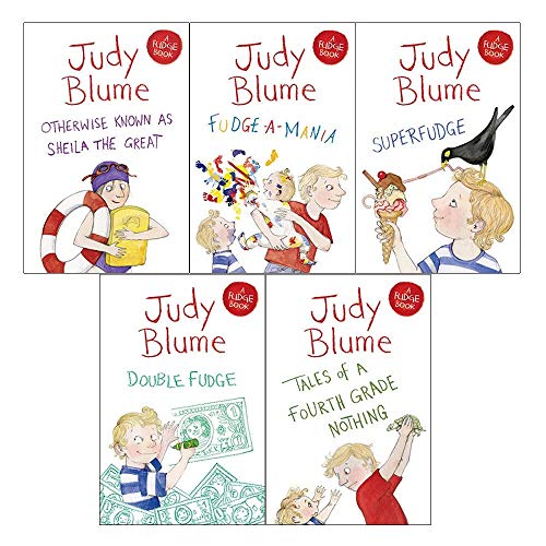 Book Cover A BOX of FUDGE - JUDY BLUME [Scholastic Paperback Box Set of 5] (Fudge Series)