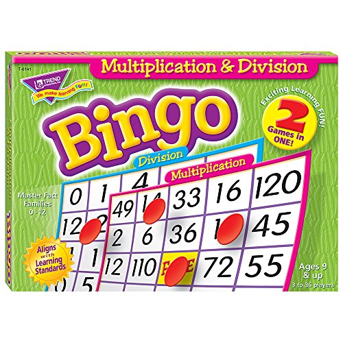 Book Cover TREND ENTERPRISES INC. Multiplication & Division Bingo - skill game for home or classroom
