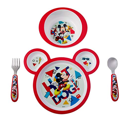 Book Cover The First Years Disney Baby Mickey Mouse 4-Piece Feeding Set