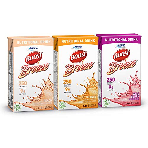 Book Cover Boost Breeze, Variety Case, Orange, Peach, & Wild Berry, 8 Ounce Boxes (Pack of 27)