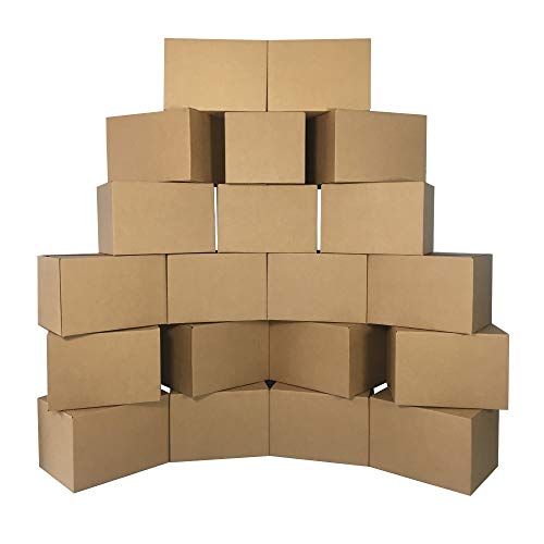 Book Cover UBoxes Medium Moving Boxes 18 x14 x 12 Inches , Bundle of 20 Boxes