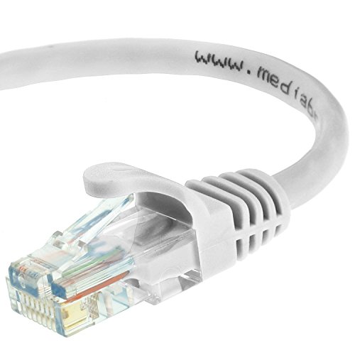 Mediabridge Ethernet Cable (50 Feet) - Supports Cat6 / Cat5e / Cat5 Standards, 550MHz, 10Gbps - RJ45 Computer Networking Cord (Part# 31-299-50B)