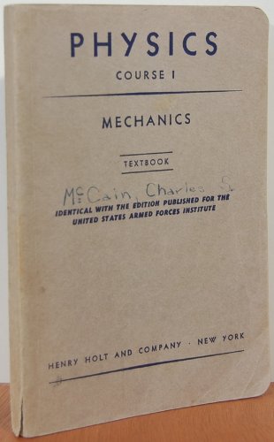 Physics: Course 1: Mechanics Textbook