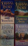 Johanna Lindsey Book Set (tender rebel,glorious angel,loving scoundrel,gentle rogue)