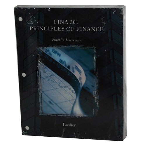 Principles of Finance (FINA 301 Franklin University)