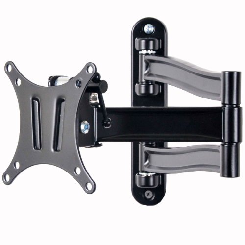 VideoSecu TV Wall Mount Articulating Arm Tilt Swivel Bracket for most 19-32" TV Monitor Display VESA 100X100 75X75 up to 33LBS ML15B A28