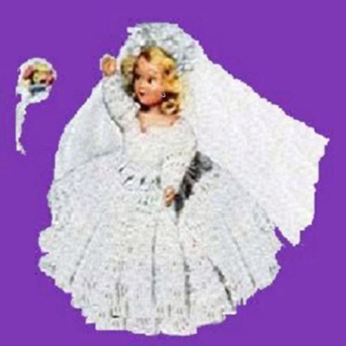 HERE COMES THE BRIDE DOLL ~ Downloadable Vintage 1951 Crochet Pattern ~ Text-to-Speech Enabled. Available for Download to Kindle DX, Kindle for PC, Mac, ... bride gift, shower gift, bridal shower)