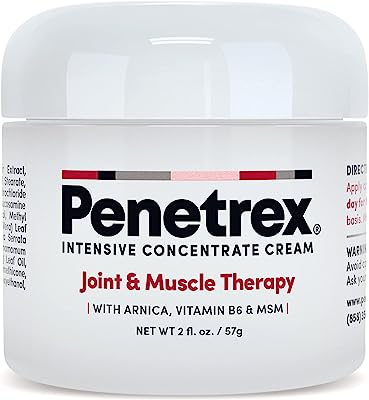 Book Cover Penetrex Joint & Muscle Therapy, 2 Oz Cream â€“ Intensive Concentrate for Relief & Recovery â€“ Whole-Body Formula w/ Arnica, Vitamin B6 & MSM (DMSO2) for Your Back, Neck, Knee, Hand, Shoulder, Feet, etc.