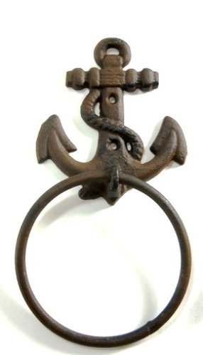 Book Cover Pit Bull Nautical Anchor Rope Towel Rack