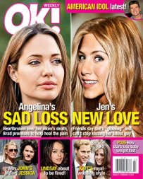 OK Weekly Magazine Angelina Jolie & Jennifer Aniston February 12, 2007 Issue (Drew Barrymore, Tara Reid, Ali Larter)