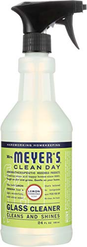 Book Cover MRS. MEYER'S CLEAN DAY Biodegradable Formula, Mirror & Window Cleaner, Great for Indoor & Outdoor Glass Surfaces, Lemon Verbena Scent, 24 Fl Oz