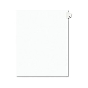 Avery Individual Legal Exhibit Dividers, Avery Style, 1, Side Tab, 8.5 x 11 inches, Pack of 25 (11911)