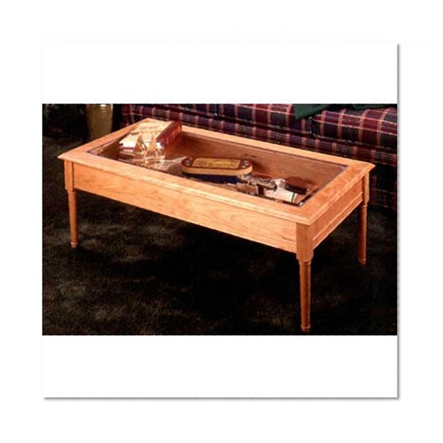 Glass-Topped Coffee Table: Downloadable Woodworking Plan