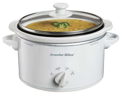 Book Cover Proctor Silex 33116Y Portable Oval Slow Cooker, 1.5-Quart