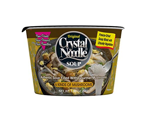 Book Cover Crystal Noodle Soup, 6 Kinds of Mushrooms, 1.9 Ounce (Pack of 6)
