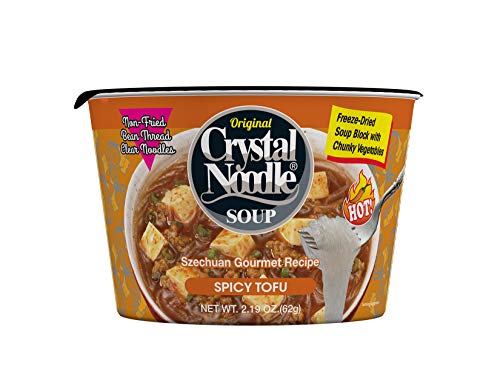 Book Cover Crystal Noodle Soup, Spicy Tofu, 2.4 Ounce (Pack of 6)