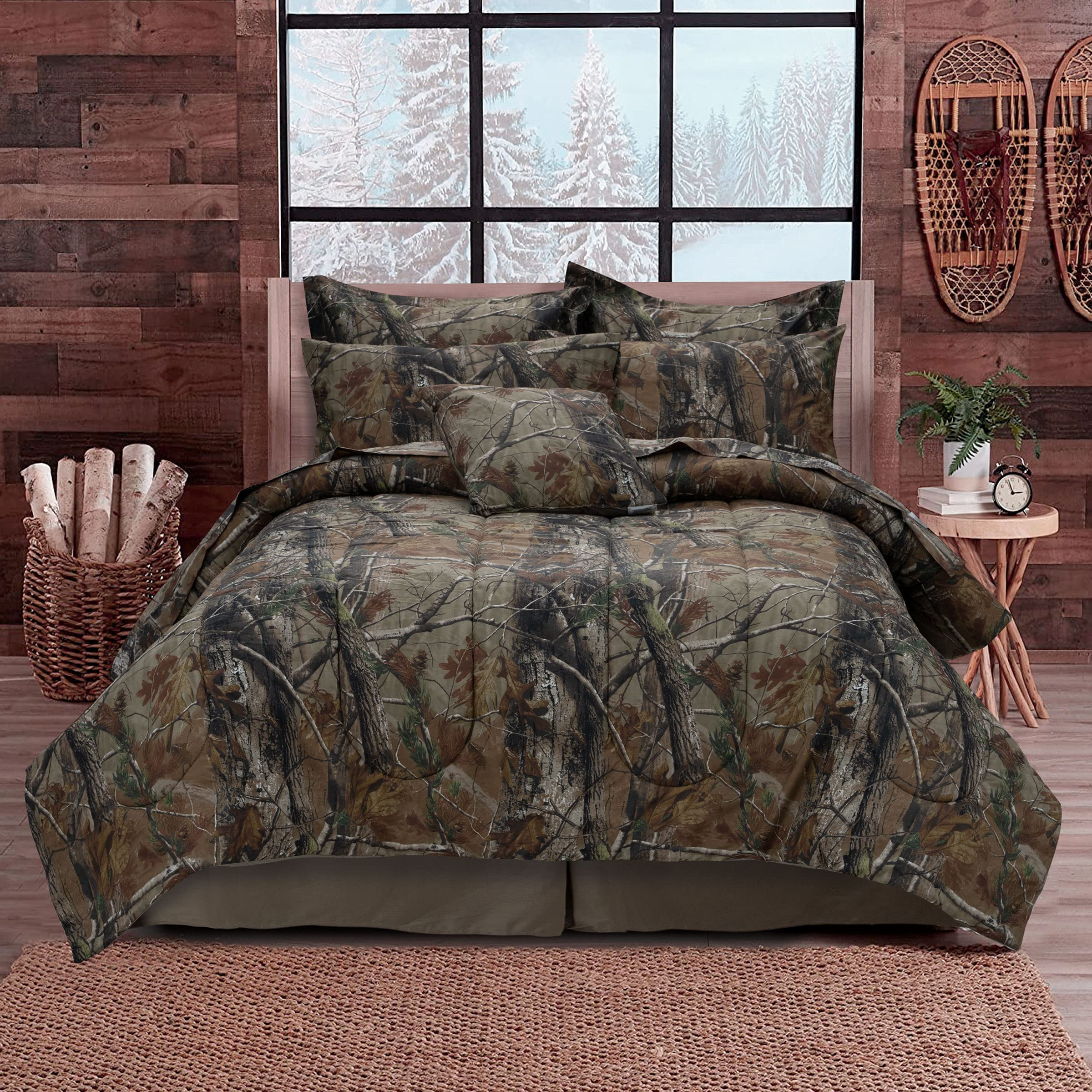 Book Cover Realtree All Purpose Camo Bedding, Polycotton Fabric 4-Piece Comforter Set for Bedroom, Hunting & Outdoor (Full), Camoflauge Full Camoflauge