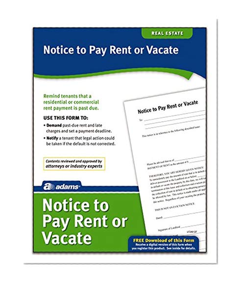 Adams Notice To Pay Rent Or Quit, Forms and Instructions (LF280)