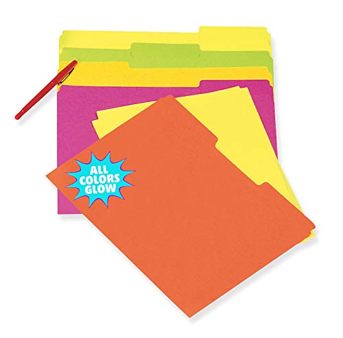 Book Cover Pacon File Foldres, Assorted 5 Bright Colors