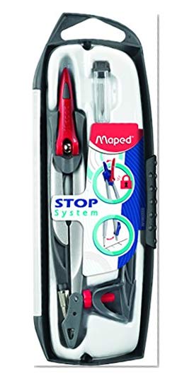Maped 35005 Stop System Compas Blocage Branches Antidérapant Mine dès 6 Ans