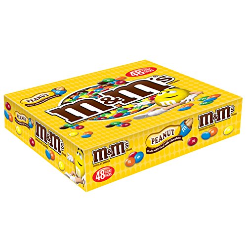 Book Cover M&M'S Peanut Chocolate Candy Singles ,1.74 Ounce (Pack of 48)