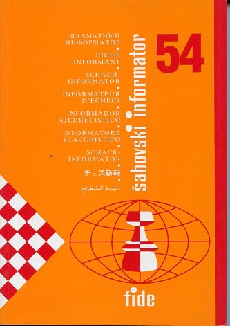 Chess Informant # 54 (Sahovski Informator/Chess Informant)