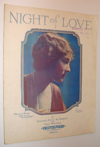 Night of Love: Sheet Music for Piano and Voice