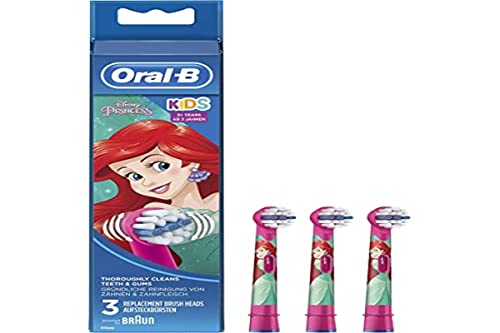 Oral-B Stages Brossettes De Rechange Pour Brosse À Dents Électrique Rechargeable Lot De 3 Avec Personnages De Disney, Brossette Conçue Spécialement Pour Les Enfants - Modèles Aléatoires