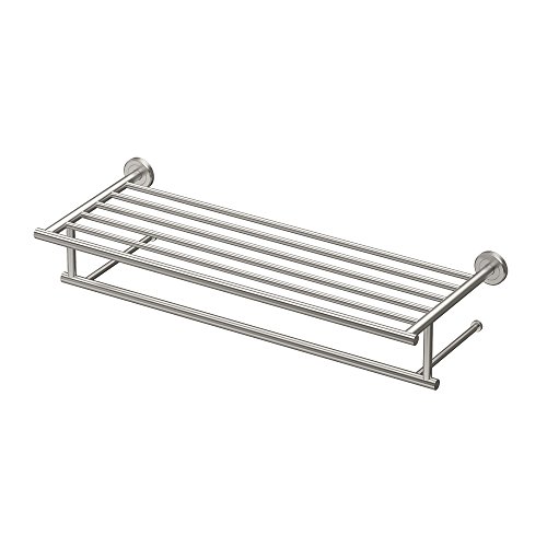 Gatco 4297 Latitude II Minimalist Towel Rack, Satin Nickel