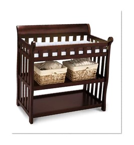 Delta Children Eclipse Changing Table, Black Cherry