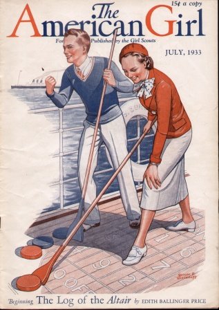 THE AMERICAN GIRL (JULY 1933) For all Girls Published by the Girl Scouts