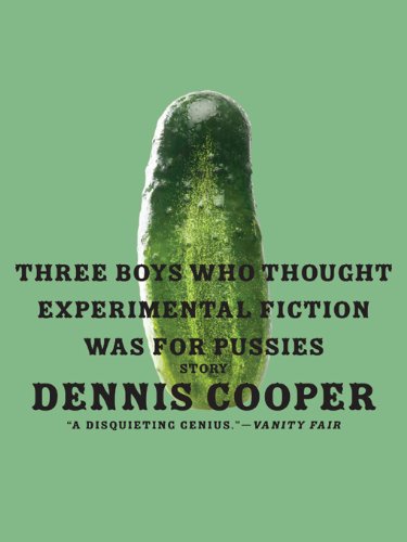 Three Boys Who Thought Experimental Fiction Was For Pussies (P.S.)
