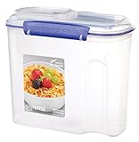 Sistema KLIP IT Utility Collection Cereal Container, 94.0 oz./2.7 L, Clear/Blue