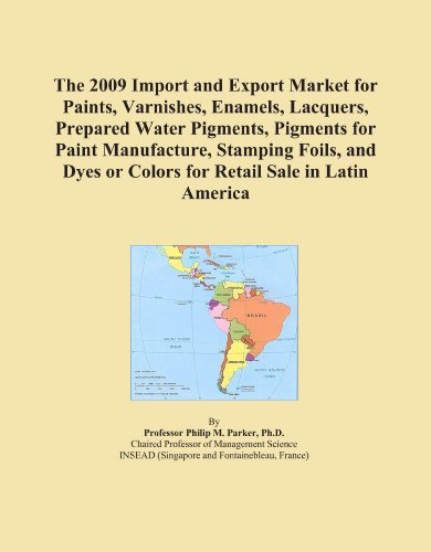 The 2009 Import and Export Market for Paints, Varnishes, Enamels, Lacquers, Prepared Water Pigments, Pigments for Paint Manufacture, Stamping Foils, and Dyes or Colors for Retail Sale in Latin America