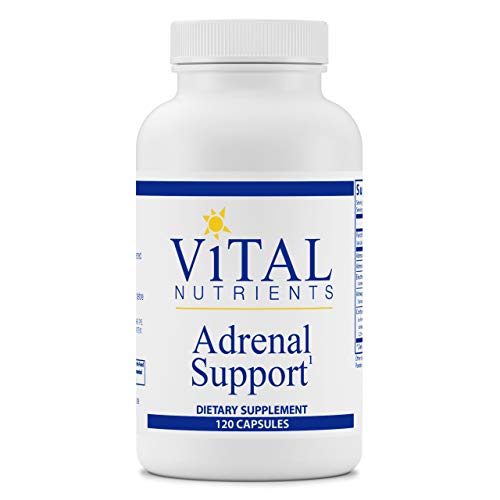 Vital Nutrients Adrenal Support | Supports Adrenal Gland Function and Cortisol Management | Supports Energy and Stress Levels | Gluten, Dairy and Soy Free Supplement | 120 Capsules