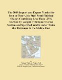 The 2009 Import and Export Market for Iron or Non-Alloy Steel Semi-Finished Shapes Containing Less Than .25% Carbon by Weight with Square Cross Section ... under Twice the Thickness in the Middle East