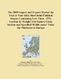 The 2009 Import and Export Market for Iron or Non-Alloy Steel Semi-Finished Shapes Containing Less Than .25% Carbon by Weight with Square Cross Section ... Width under Twice the Thickness in Europe
